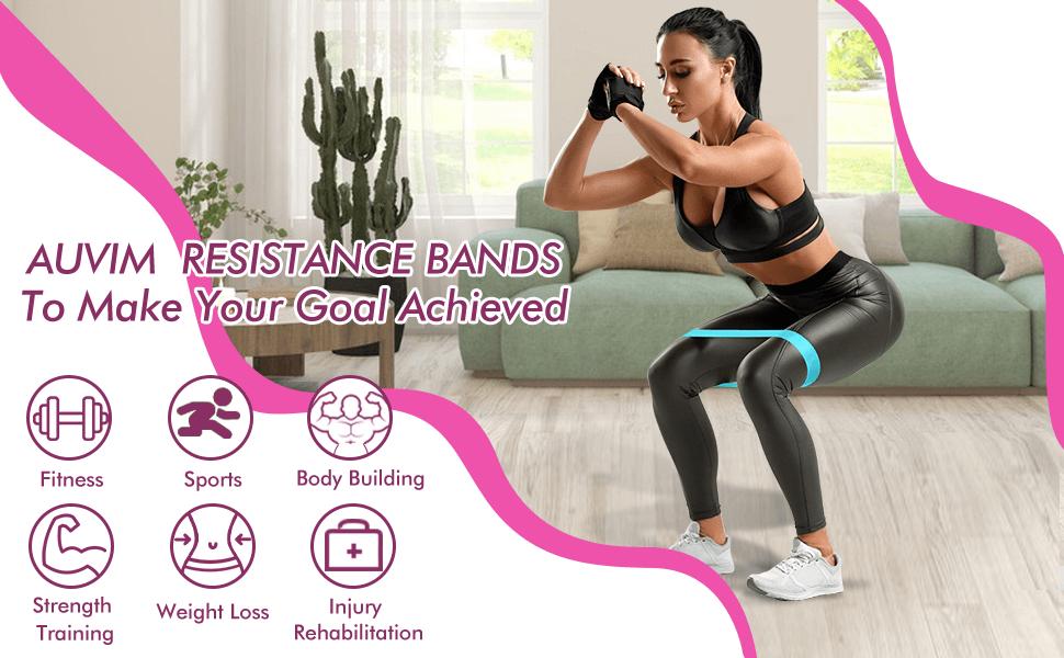 Resistance Bands Exercise Workout Fitness Gymnastics Loops Stretch Training Elastic deuser Theraband