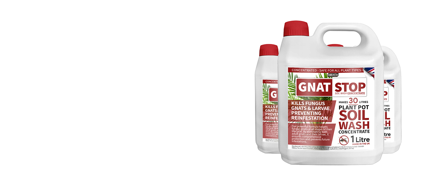 5L Gnat Stop Soil Wash Concentrate, Fungus Gnat Killer,