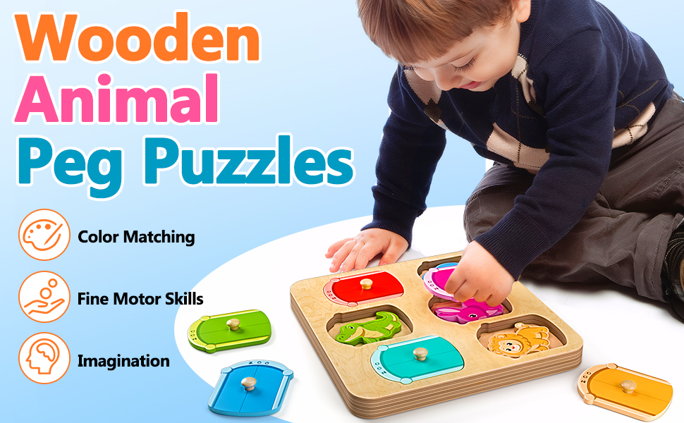Wooden Animal Peg Puzzle