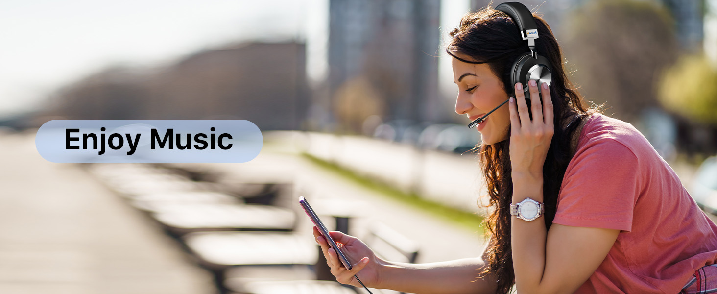 USB Headset with Microphone for PC Laptop