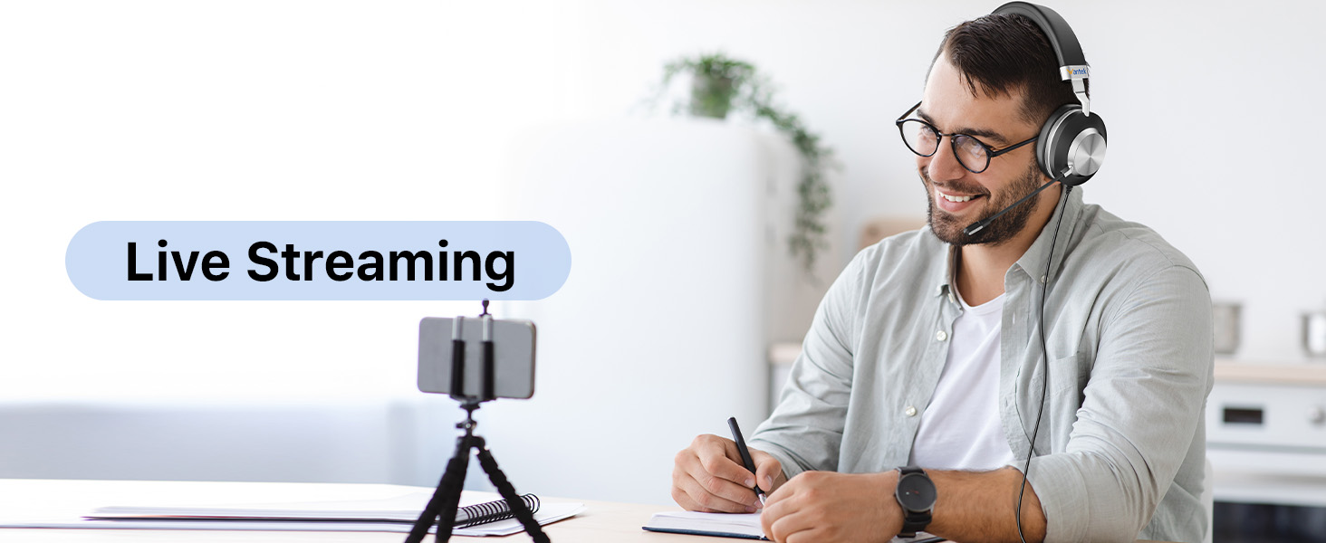 USB Headset with Microphone for PC Laptop