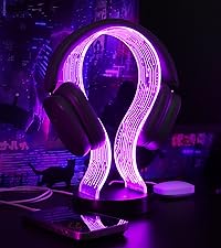 CoolGift Mart Light Up 16 Colors Headphone Stand 