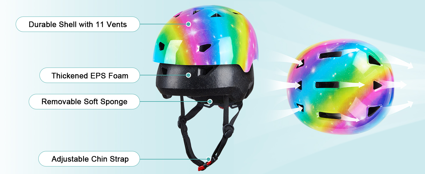 kids helmet and pads