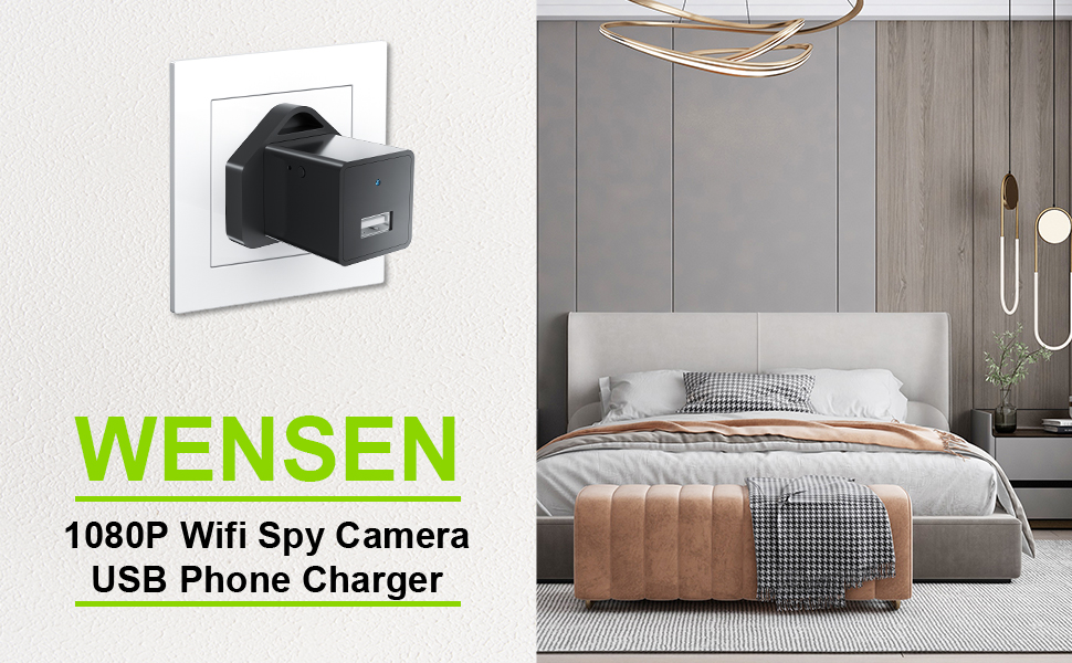 Spy Camera 1080P HD WiFi Hidden USB Charger