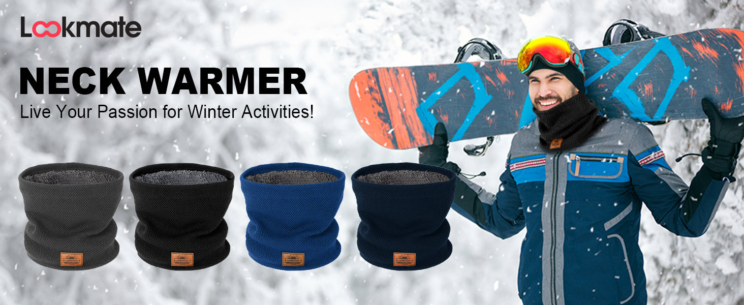 Lookmate Winter Neck Tube Ski Neck Warmer