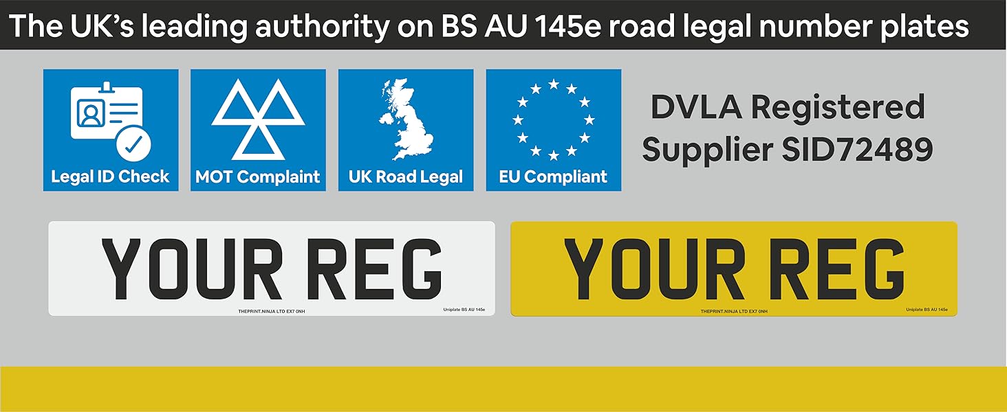 DVLA licenced number platr supplier