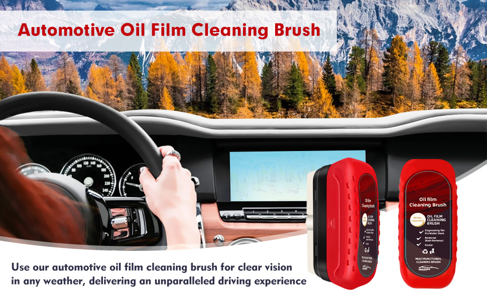 automotive oil film cleaning brush