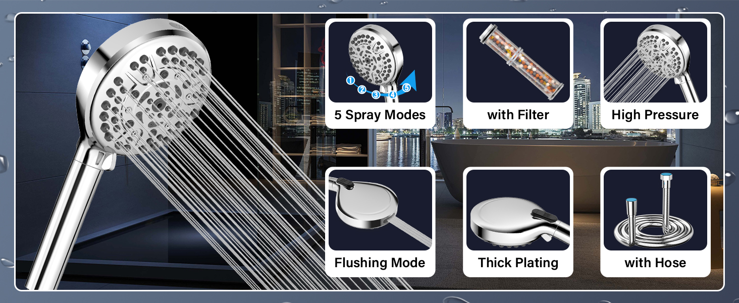 shower head with filter
