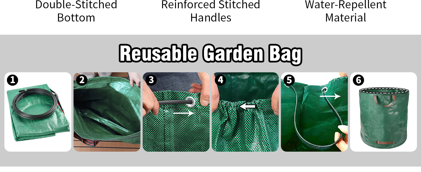 large canvas bag garden waste
