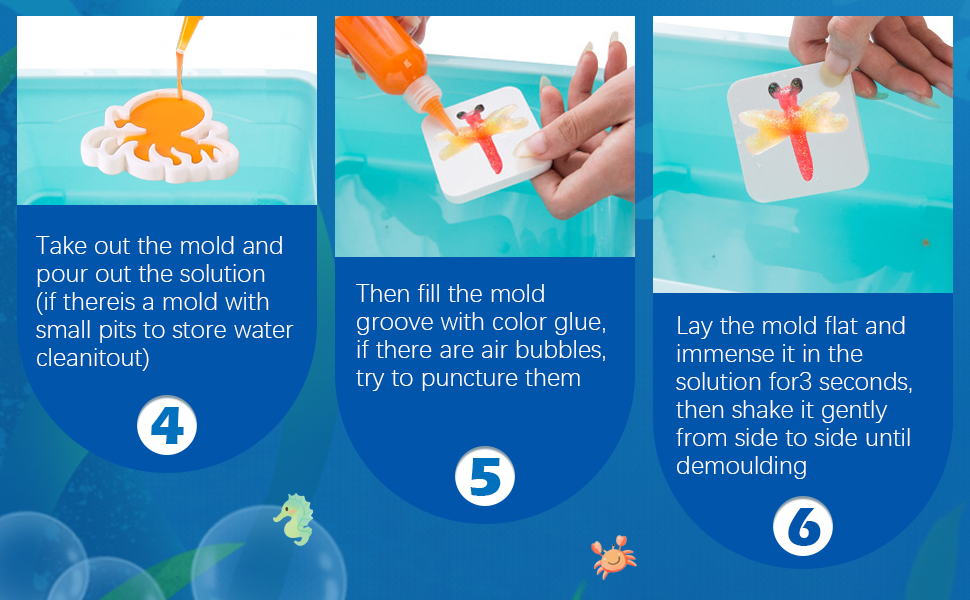Kit DIY Magic Water Elf - Jouet Scientifique Pour Enfants 6+, Création De Figurines Gélifiées, 14 Flacons