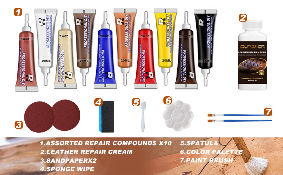 Leather Repair Kit Leather Conditioner, Leather Paint