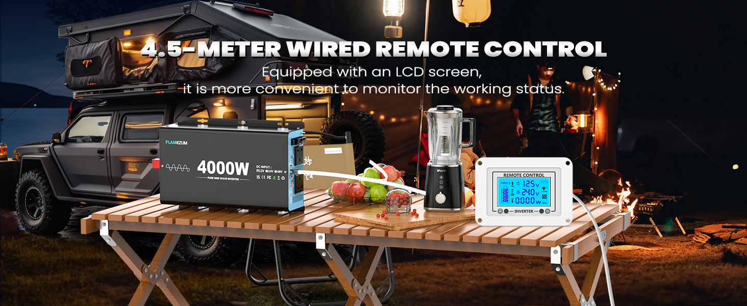 4000w Pure Sine Wave Inverter Power Inverter 12V to 240V