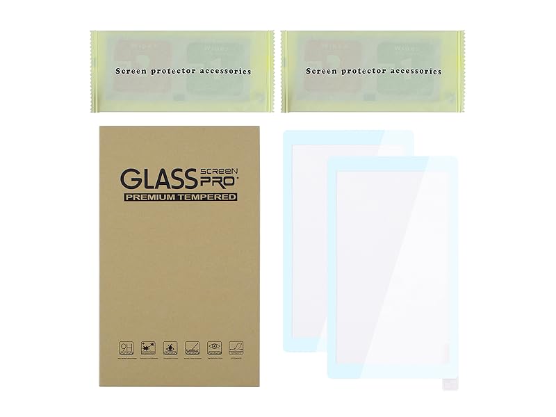 eXtremeRate 2 Pack Hunter Green Border Transparent HD Clear Saver Protector Film