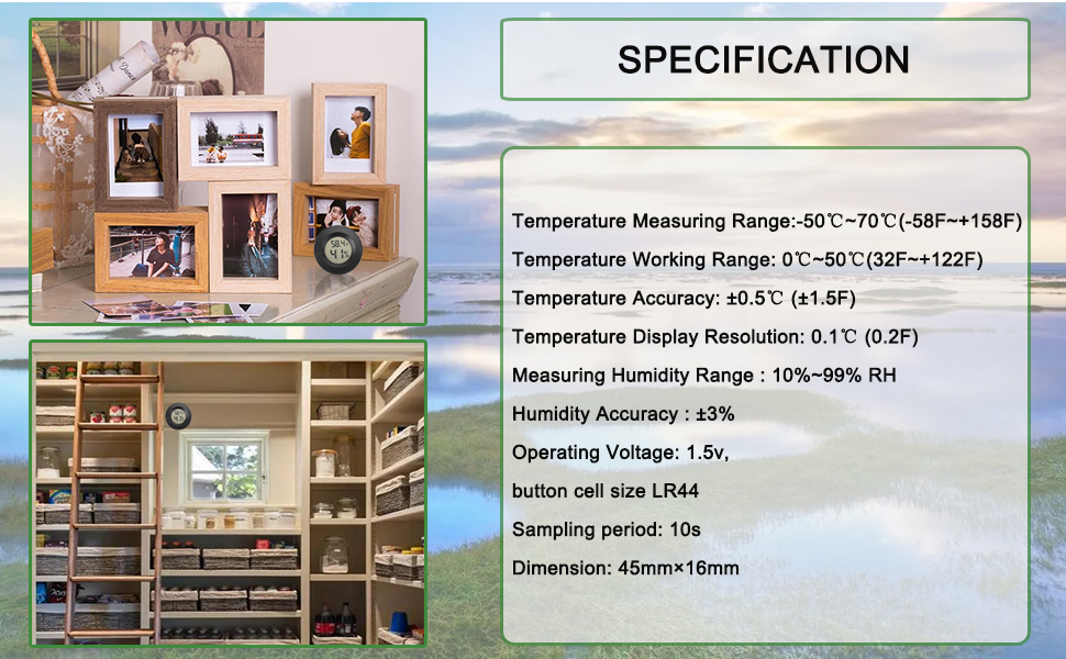 2pc-Hygrometer Thermometer