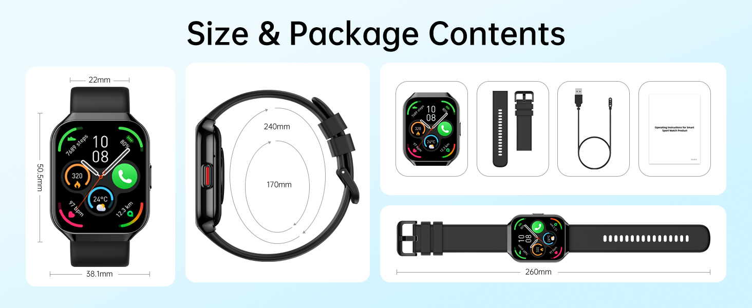 Size & Package Contents
