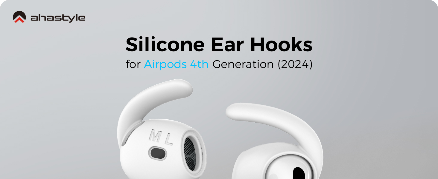 AhaStyle Ear Tips for AirPods 4th Generation (2024)