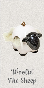 Woolie the sheep - cute bird nesting wool dispensing