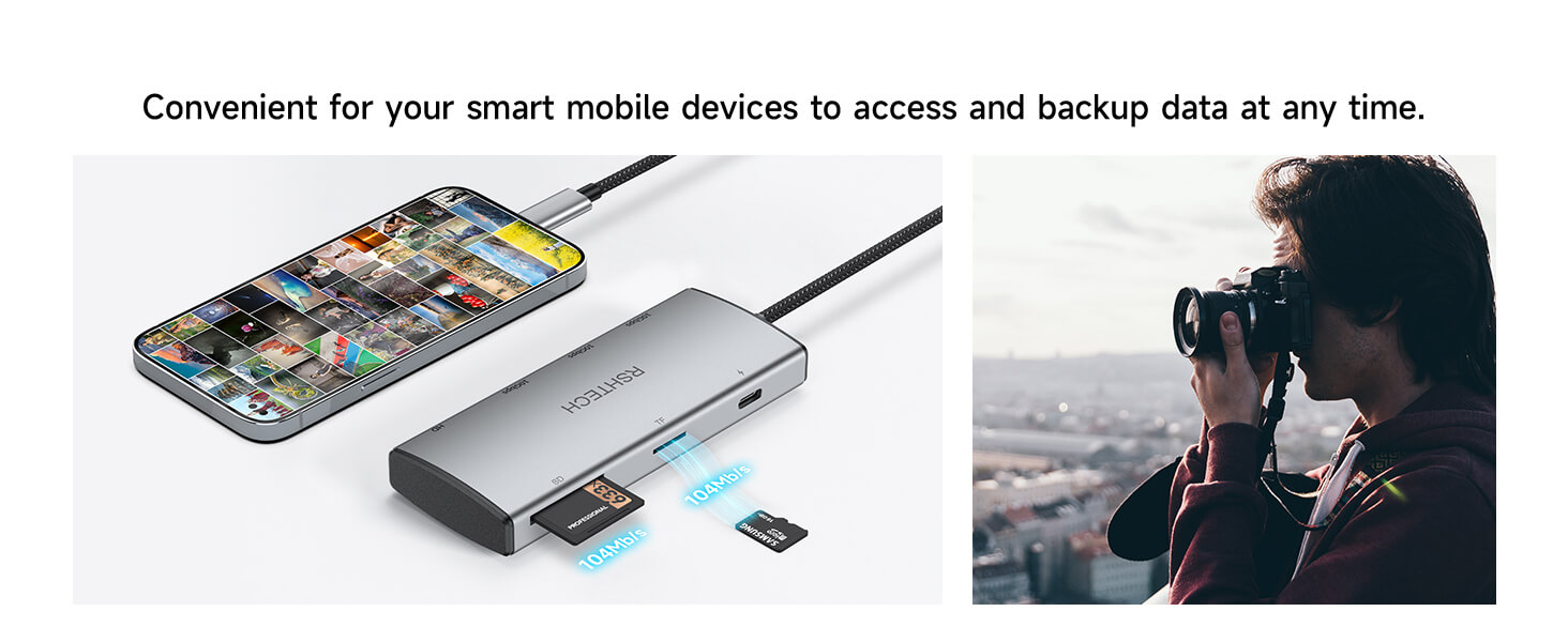 RSHTECH USB C 3.2 HUB