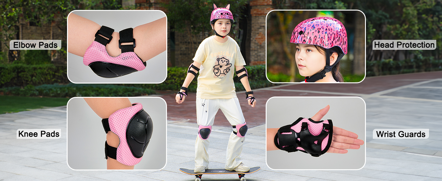 helmet and knee pads