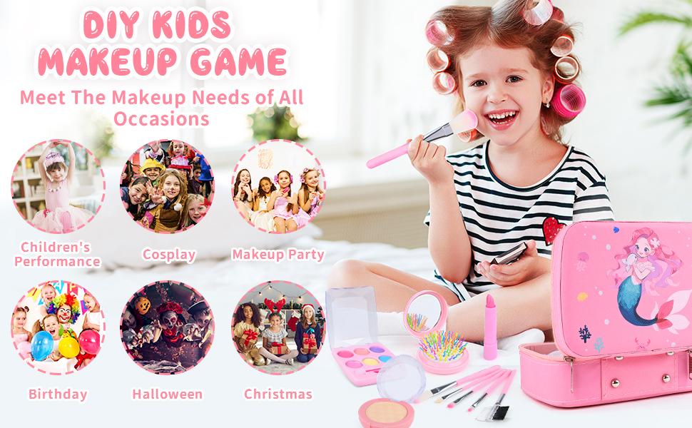 pretend play kids makeup set girls toys for ages 3 4 5 6 7 8 9 10 11 12 years birthday presents