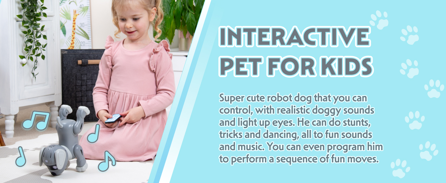 Tevo Robot Dog Remote Control Toy gift present for 3 4 5 6 7 8 9 10 11 12 year old cool age aged