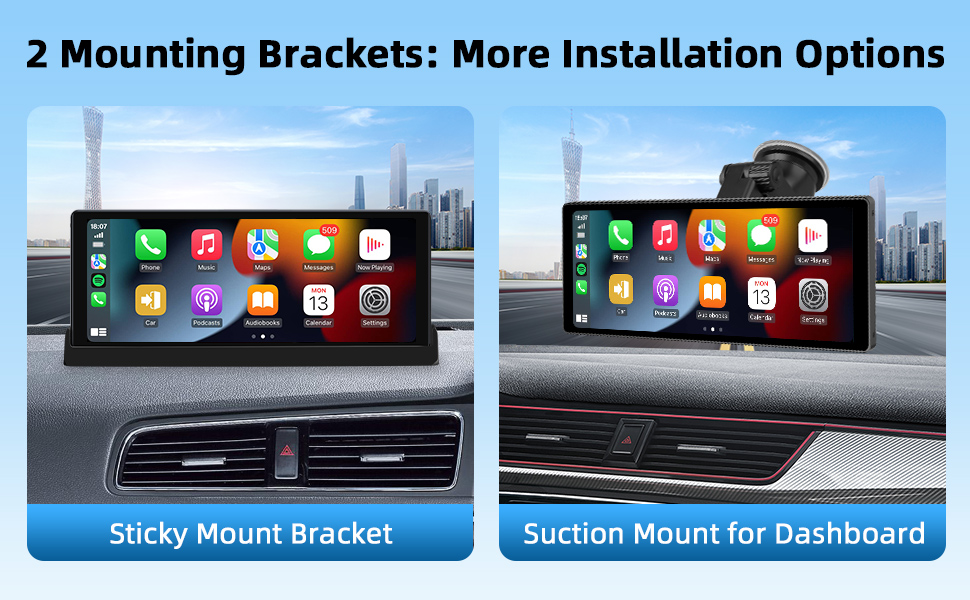 Wireless Apple CarPlay and Android Auto and Airplay