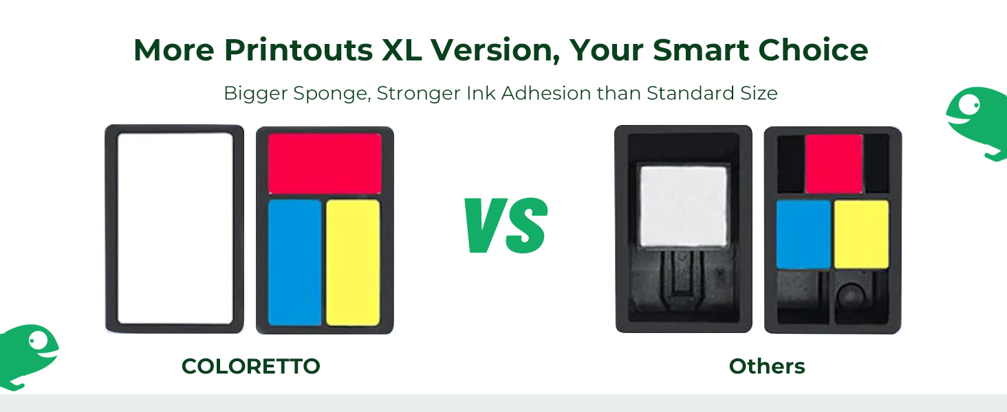 Bigger Sponge, Stronger Ink Adhesion than Standard Size