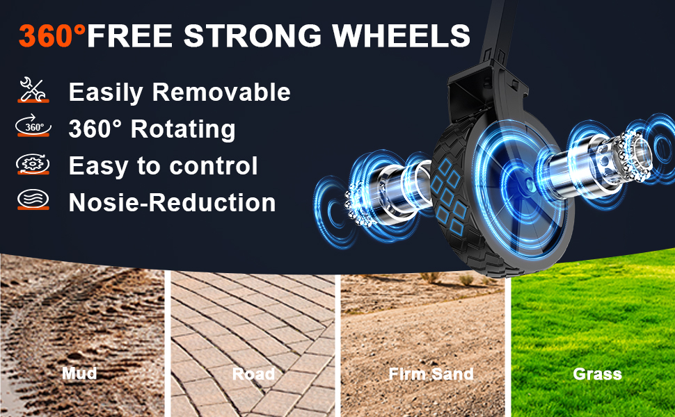 GECONLE Trolley comes with a high-quality metal frame capable of loading up to an impressive 200LBS