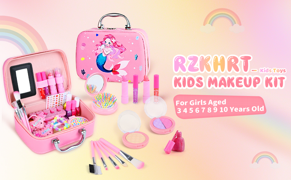pretend play kids makeup set girls toys for ages 3 4 5 6 7 8 9 10 11 12 years birthday presents