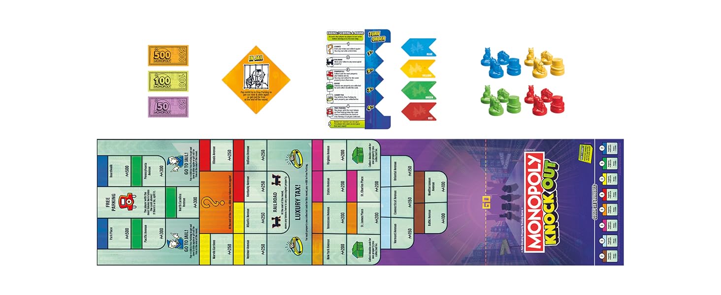 F8995 MONOPOLY KNOCKOUT B0CND81X67