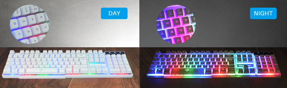 White Gaming Keyboard