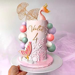 little mermaid cake topper under the sea cake decoration seashell cake topper