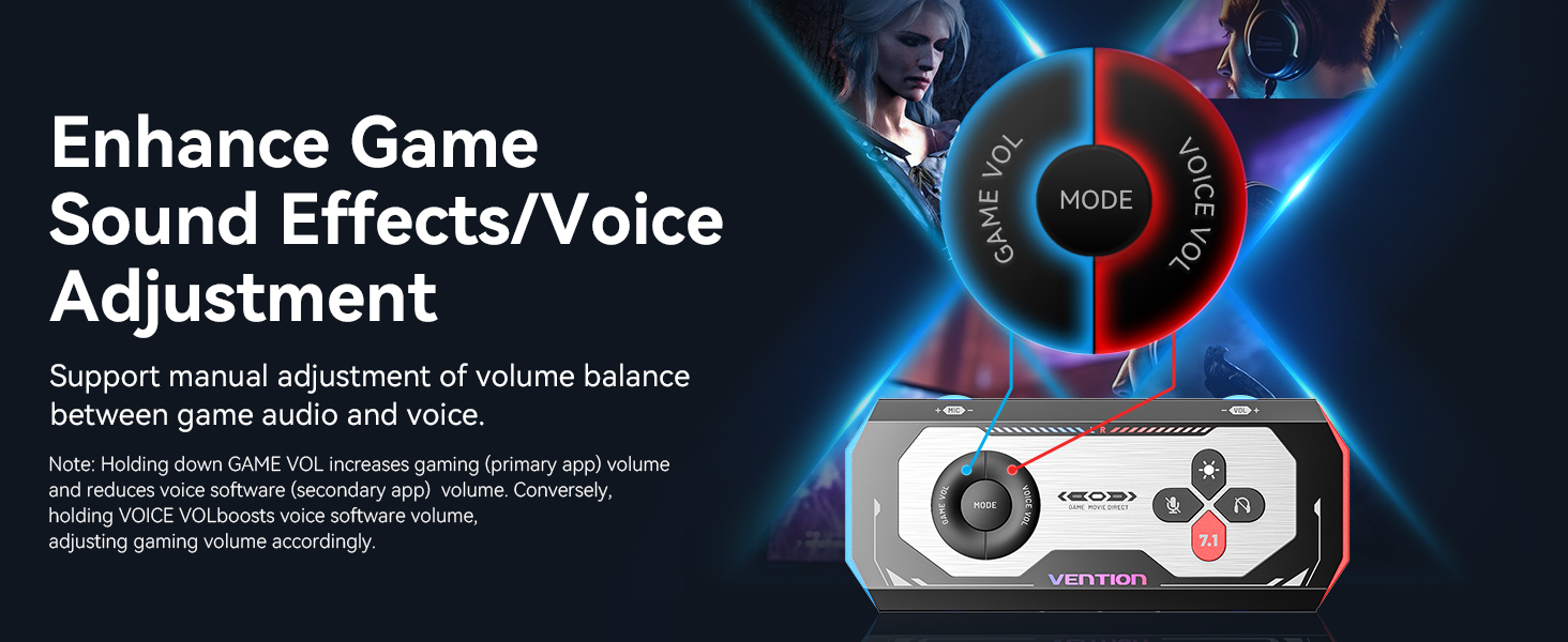 7.1 Gaming DAC External USB Sound Card