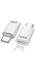 Lighting Female to USB C Male Adapter