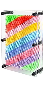 Rainbow Coloured Pin Art Machine 