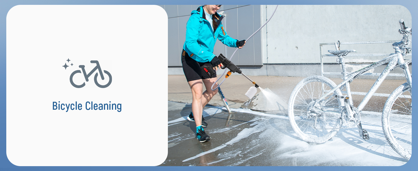 jet washers bicycle cleaning