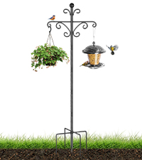 bird feeder poles and hangers