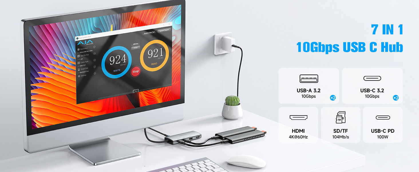 RSHTECH USB C HUB 3.2