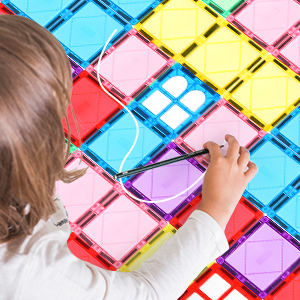 100PCS Magnetic Tiles