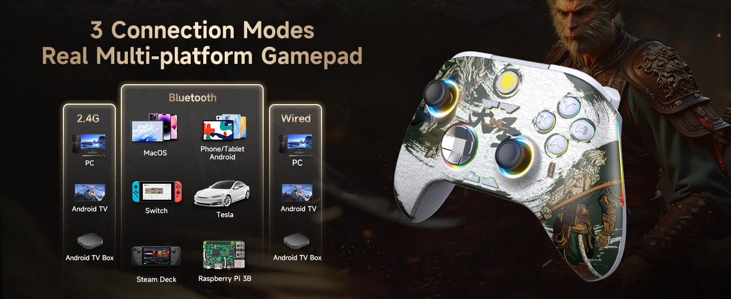 Wireless PC Controller Bluetooth Game Controller X15 Gamepad