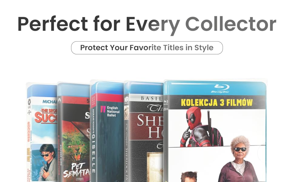 Protective cases for Blu-ray collections perfect for collectors to preserve favorite titles