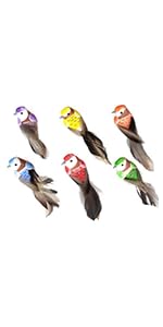 Robin Bird Christmas Tree Decoration Craft VERY CUTE Artificial Feather