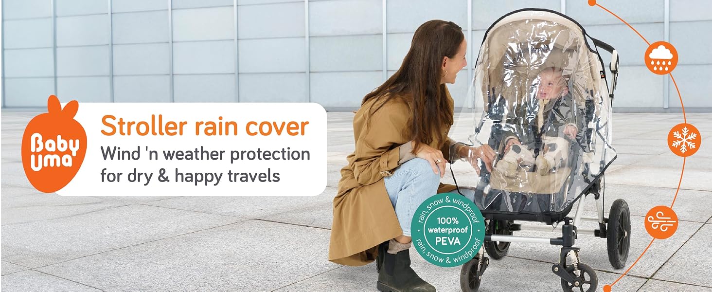Baby Uma Stroller rain cover
