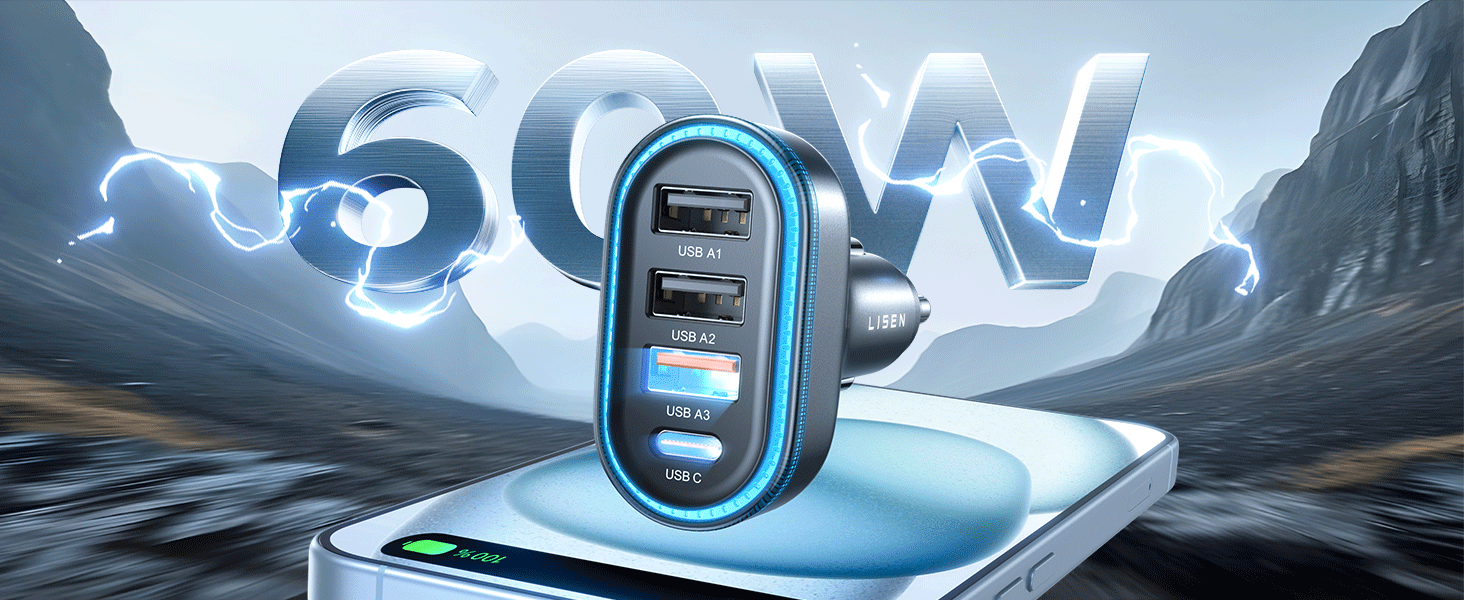 USB C Car Charger