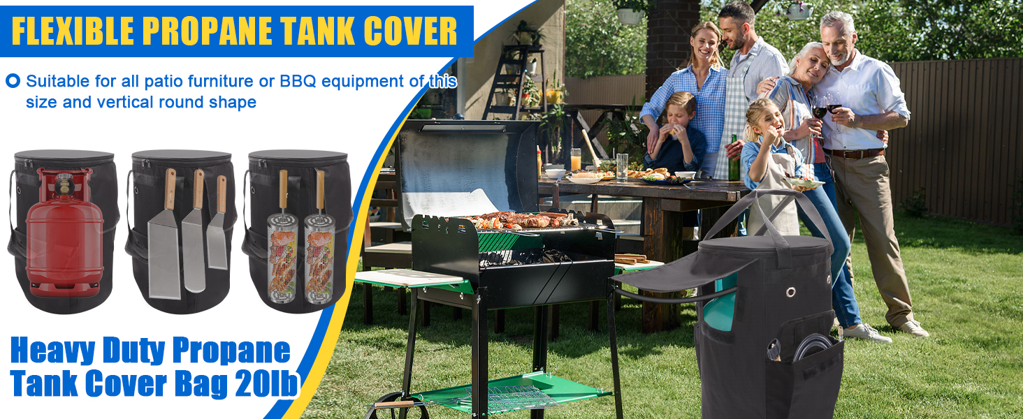 black propane tank cover