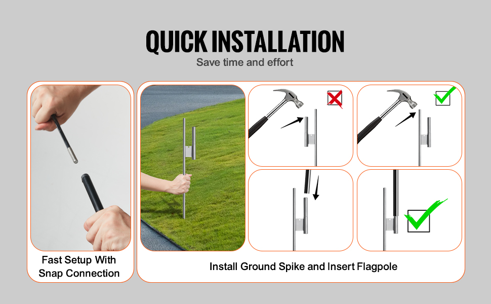 feather flag pole kit 12ft