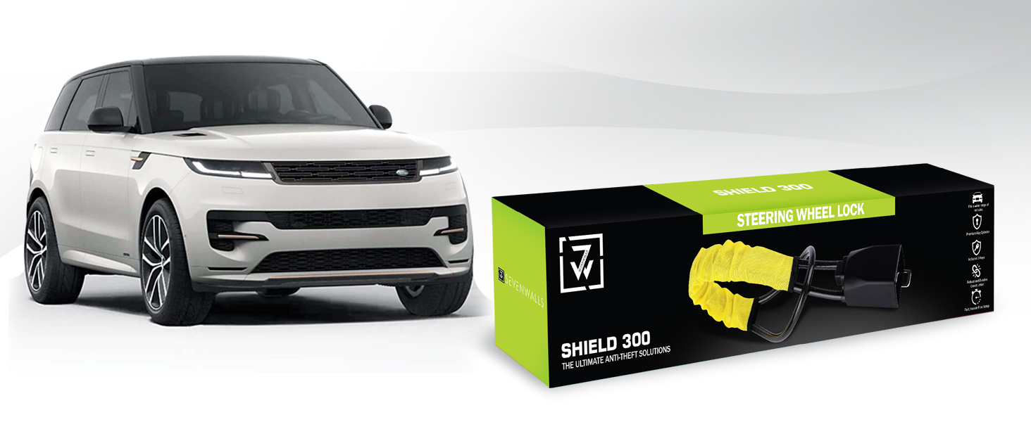 Secure car lock system, reinforced metal, quick-release mechanism