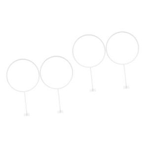 TOKIDNY 4 Pcs Wall Mounted Basketball Stand Ball Display Rack Volleyball Wall Holder Sports Ball Holder Sports Balls Stand Football Wall Mount Stand Wall Mounted Ball Rack Iron White