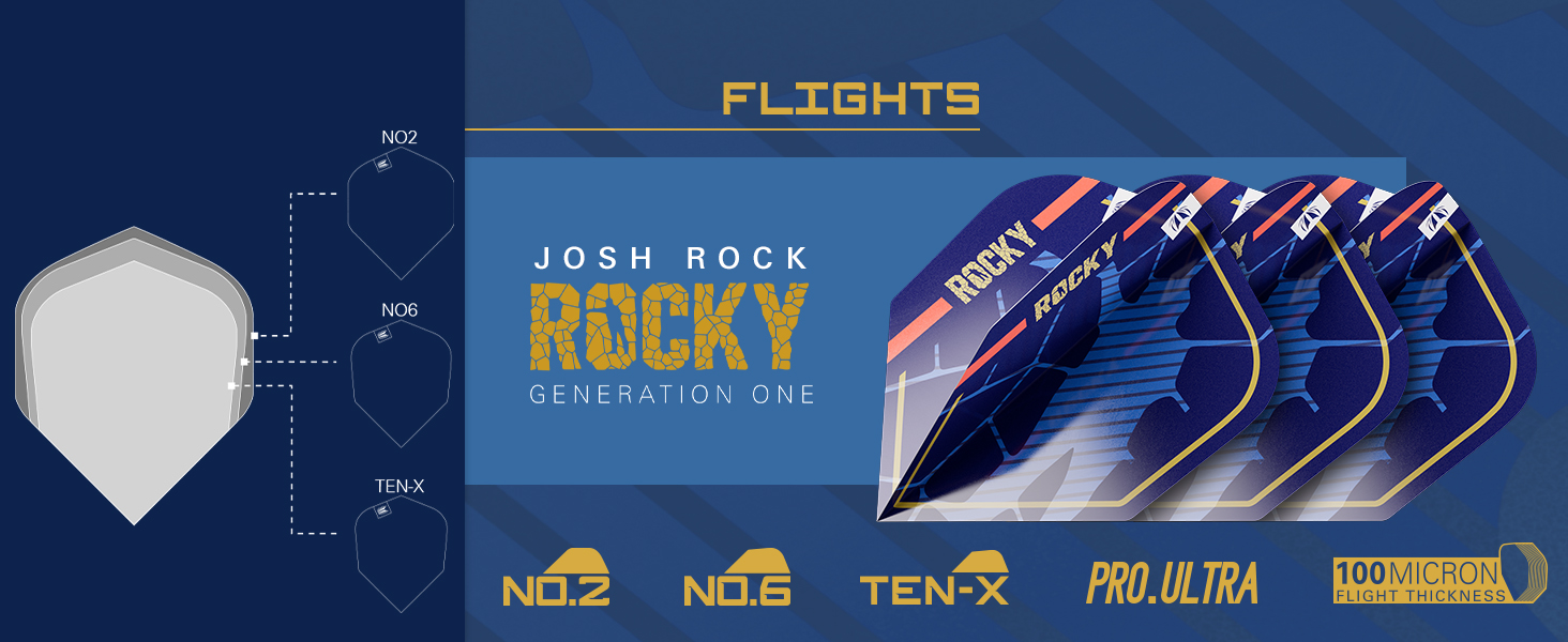 Target Darts Josh Rock G1 Steel Tip Swiss Point 90% Darts Generation 1 Rocky