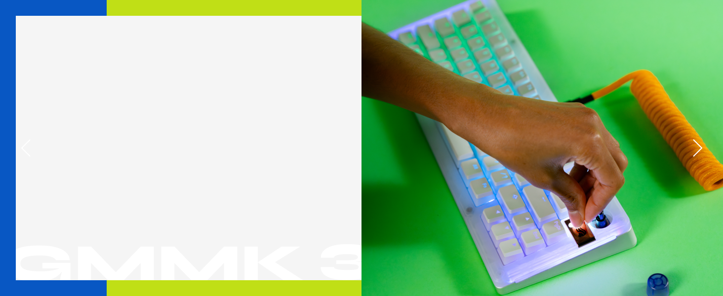 Glorious GMMK 3 Custom Mechanical Gaming Keyboard, Doubleshot PBT Keycaps, Hotswap Switches